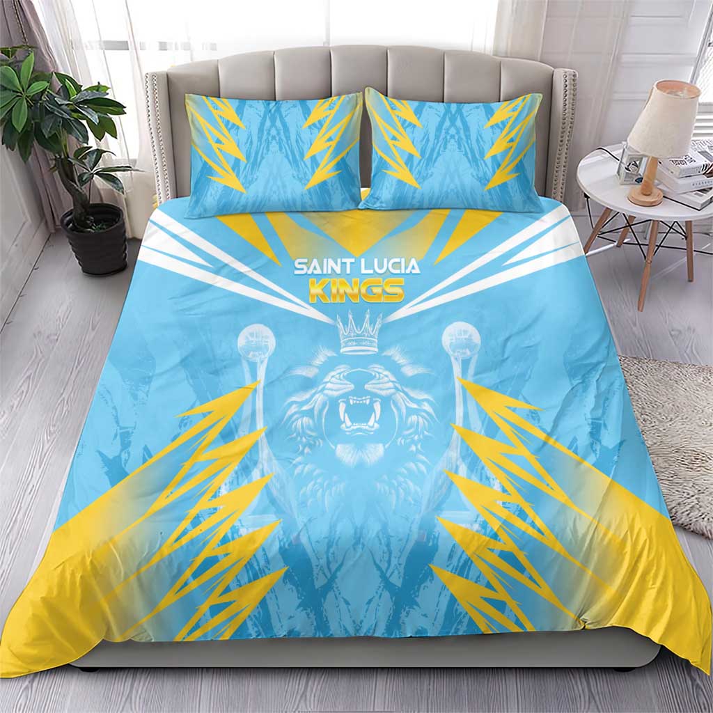 Kings Saint Lucia Cricket Bedding Set Rise To Victory - Wonder Print Shop