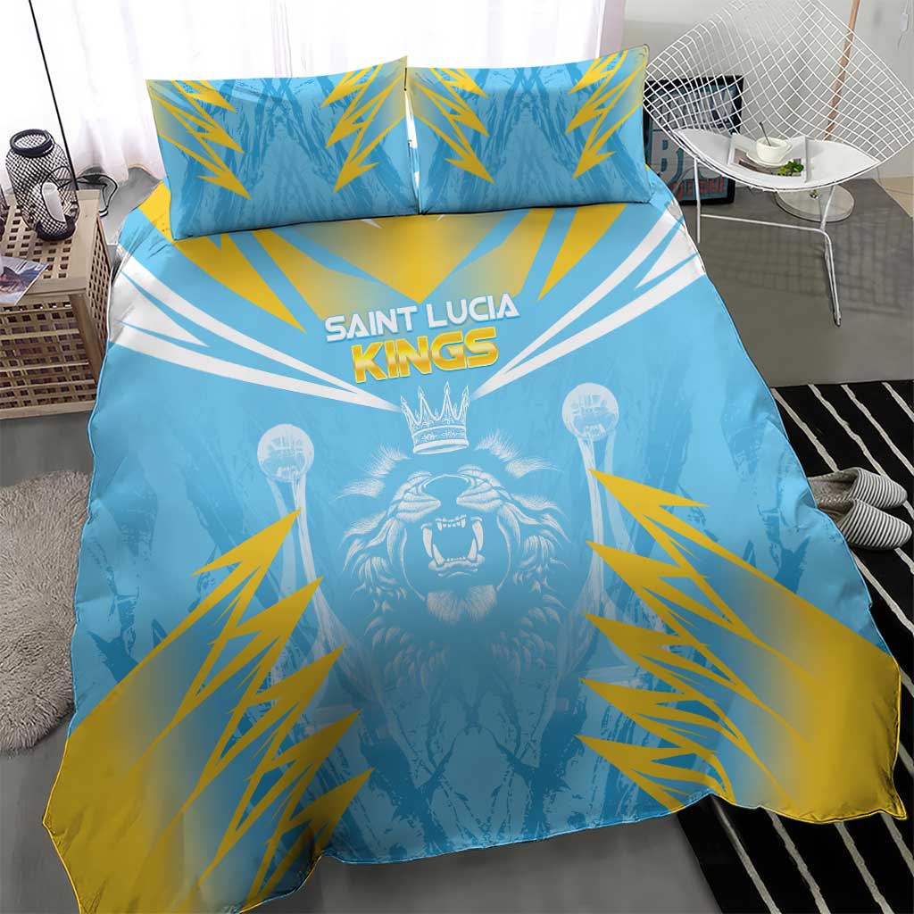 Kings Saint Lucia Cricket Bedding Set Rise To Victory - Wonder Print Shop