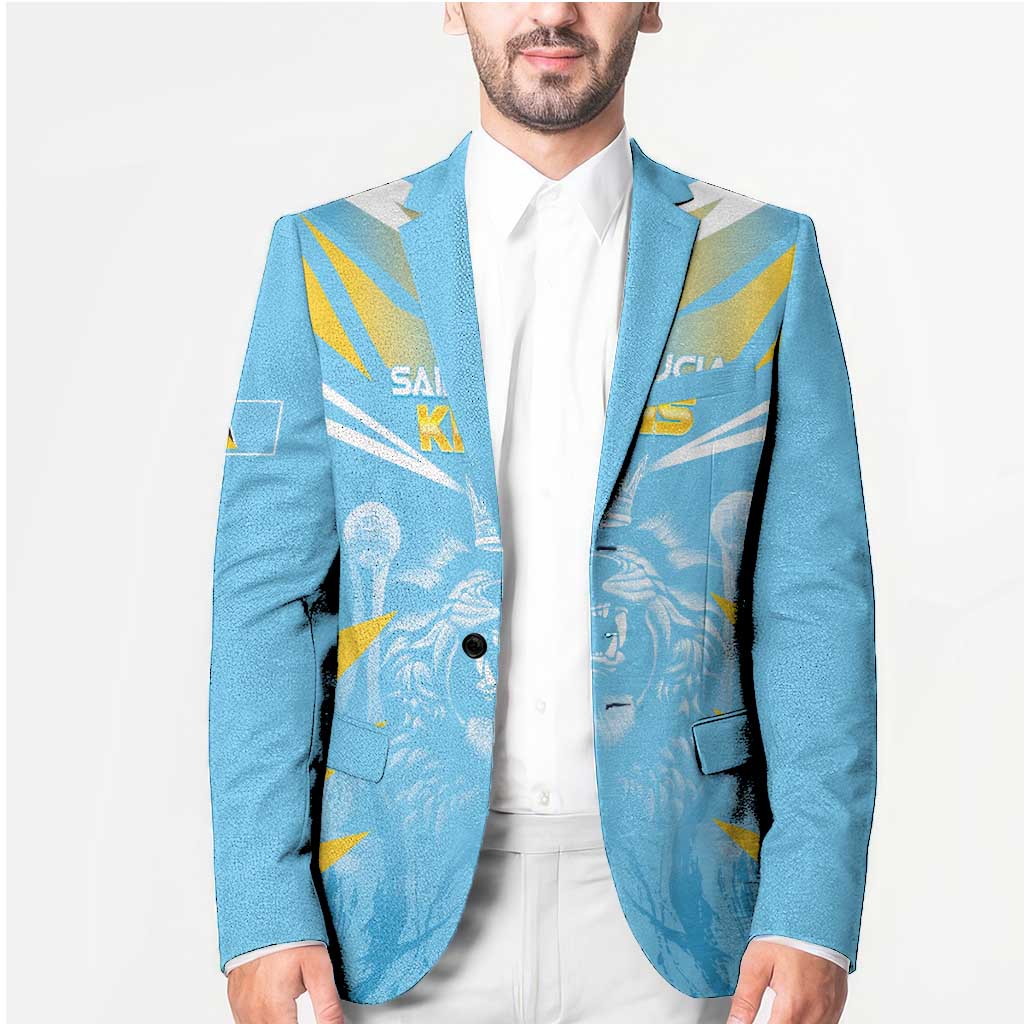 Custom Kings Saint Lucia Cricket Blazer Rise To Victory - Wonder Print Shop