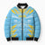 Custom Kings Saint Lucia Cricket Bomber Puffer Jacket Rise To Victory - Wonder Print Shop
