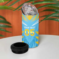Custom Kings Saint Lucia Cricket 4 in 1 Can Cooler Tumbler Rise To Victory - Wonder Print Shop