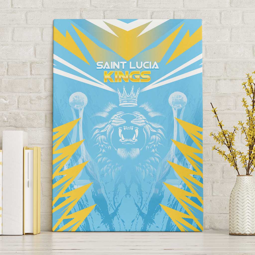 Kings Saint Lucia Cricket Canvas Wall Art Rise To Victory - Wonder Print Shop