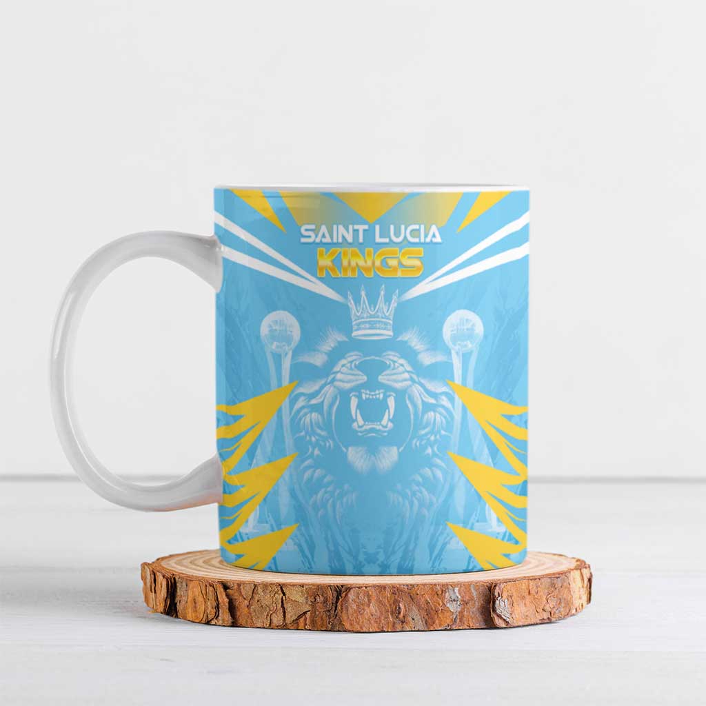 Custom Kings Saint Lucia Cricket Ceramic Mug Rise To Victory - Wonder Print Shop