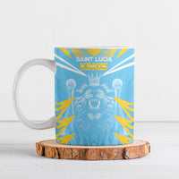 Custom Kings Saint Lucia Cricket Ceramic Mug Rise To Victory - Wonder Print Shop