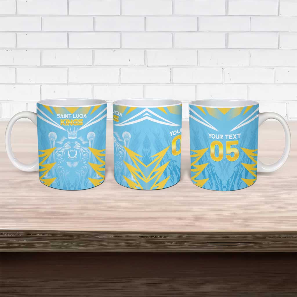 Custom Kings Saint Lucia Cricket Ceramic Mug Rise To Victory - Wonder Print Shop