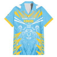 Custom Kings Saint Lucia Cricket Hawaiian Shirt Rise To Victory - Wonder Print Shop
