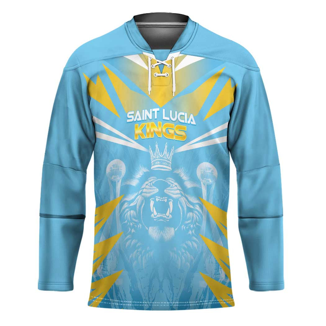 Custom Kings Saint Lucia Cricket Hockey Jersey Rise To Victory - Wonder Print Shop