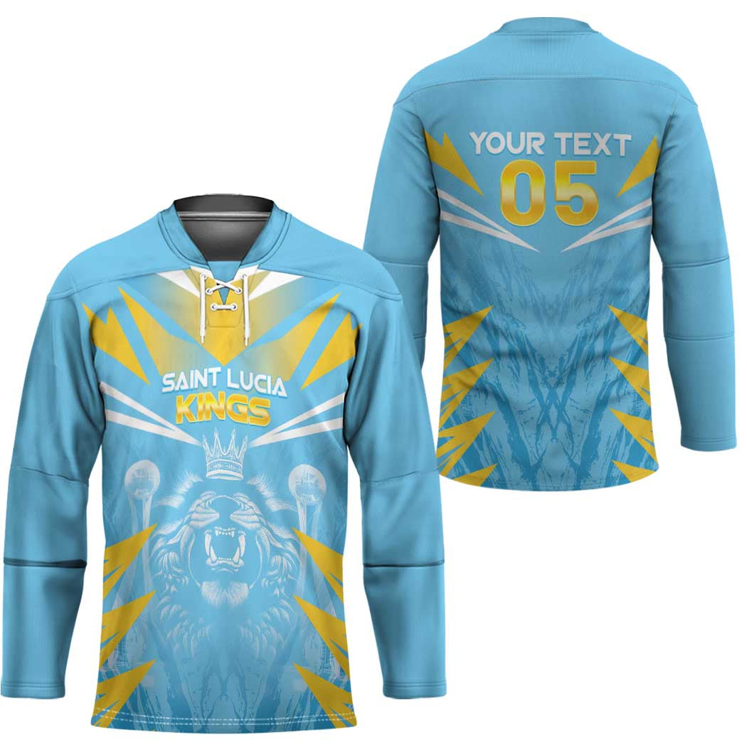 Custom Kings Saint Lucia Cricket Hockey Jersey Rise To Victory - Wonder Print Shop