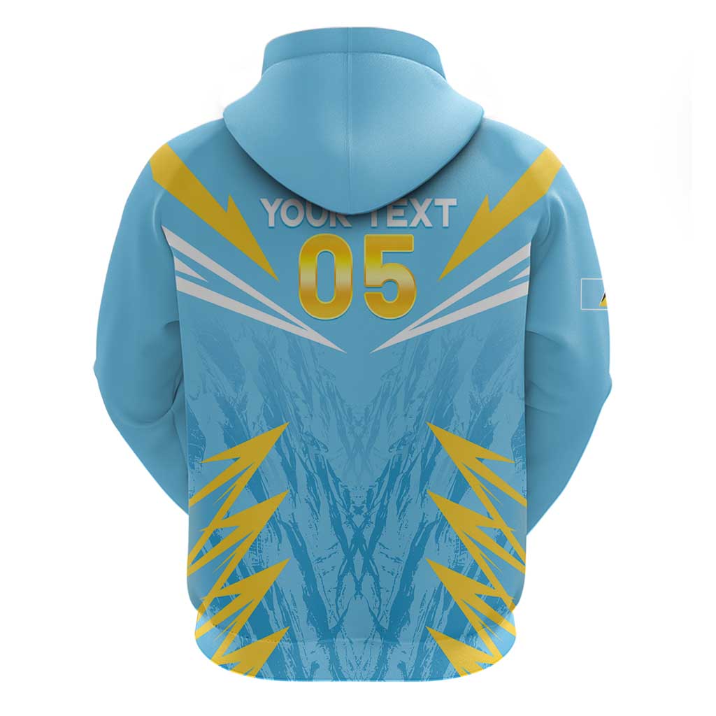 Custom Kings Saint Lucia Cricket Hoodie Rise To Victory - Wonder Print Shop