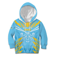 Custom Kings Saint Lucia Cricket Kid Hoodie Rise To Victory - Wonder Print Shop