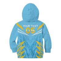 Custom Kings Saint Lucia Cricket Kid Hoodie Rise To Victory - Wonder Print Shop