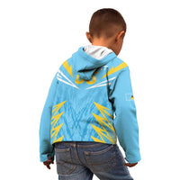 Custom Kings Saint Lucia Cricket Kid Hoodie Rise To Victory - Wonder Print Shop
