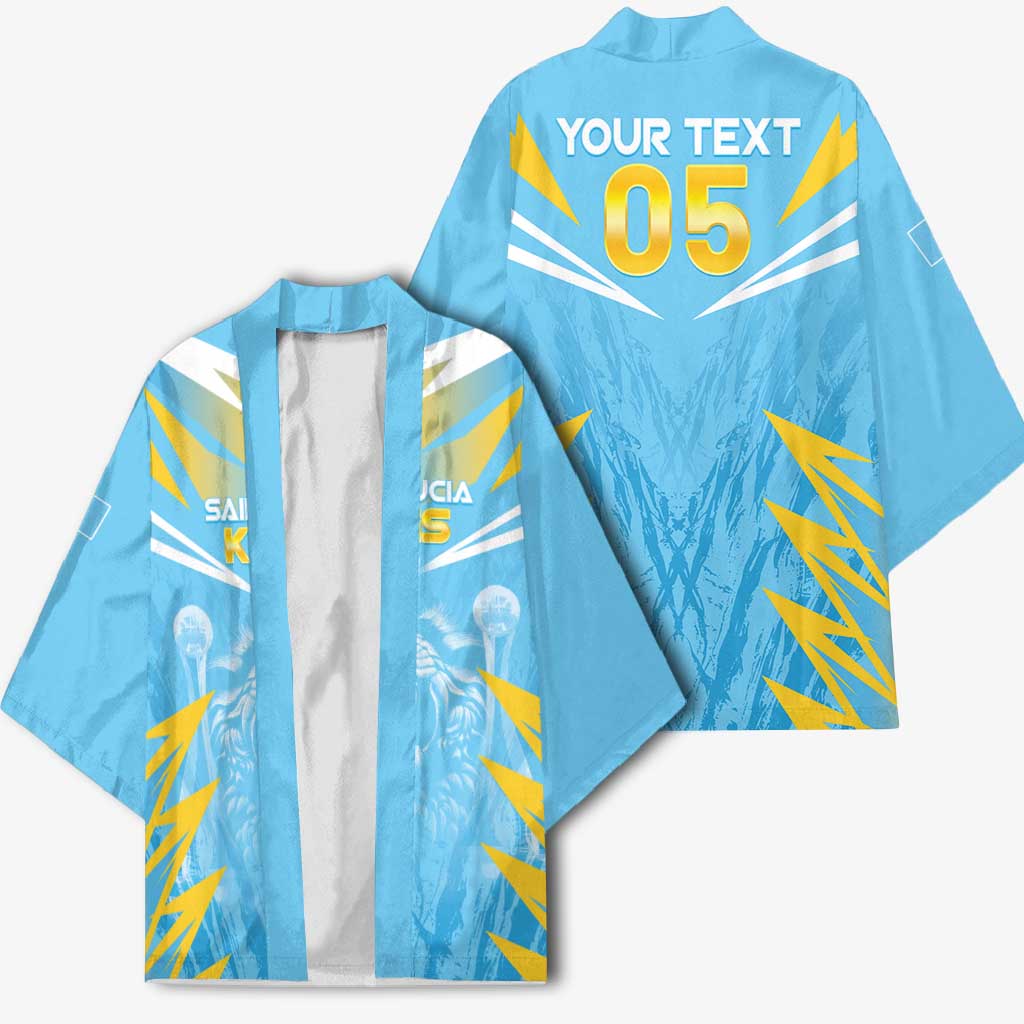 Custom Kings Saint Lucia Cricket Kimono Rise To Victory - Wonder Print Shop