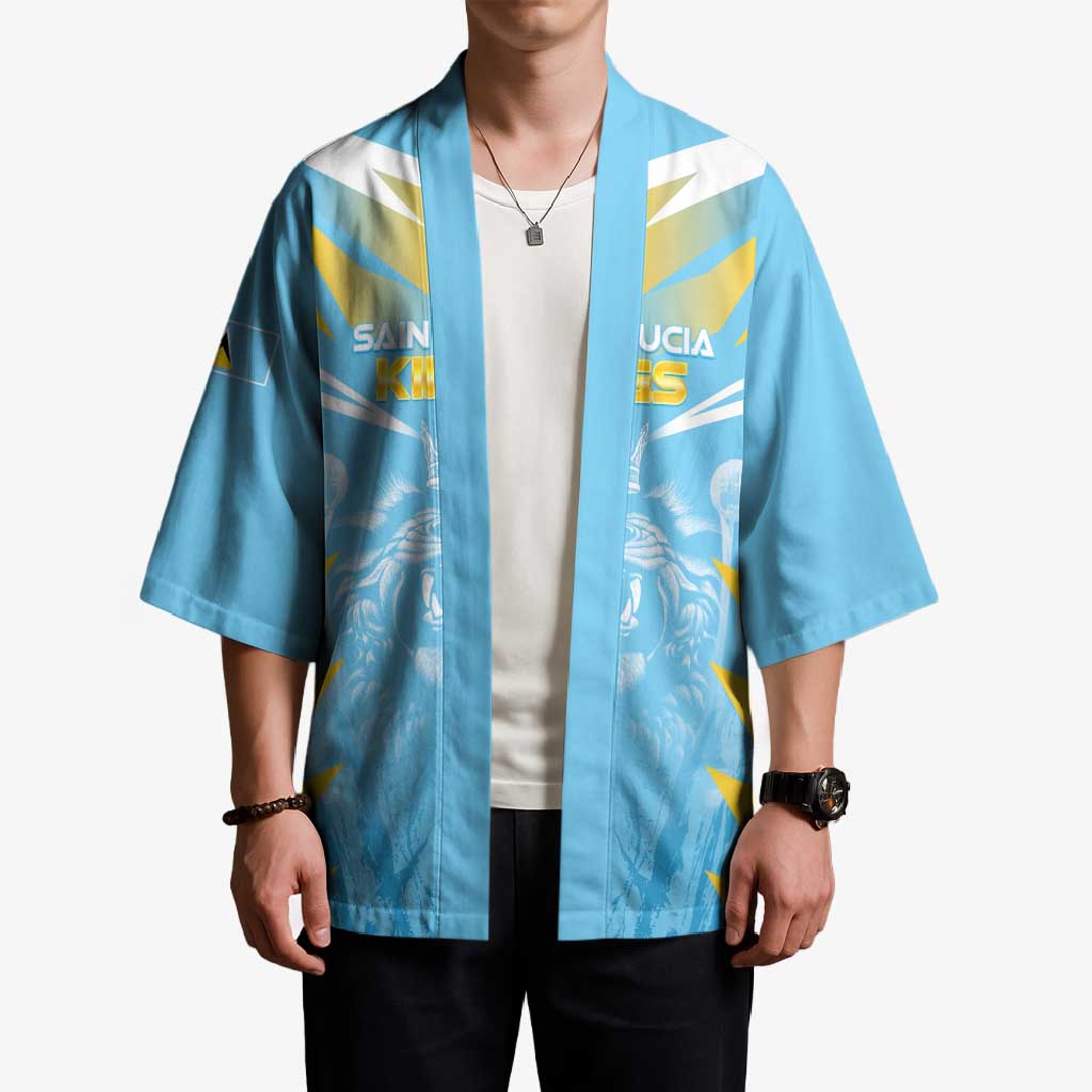 Custom Kings Saint Lucia Cricket Kimono Rise To Victory - Wonder Print Shop