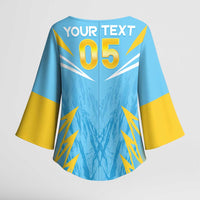 Custom Kings Saint Lucia Cricket Kimono Sleeve Blouse Rise To Victory - Wonder Print Shop