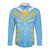 Custom Kings Saint Lucia Cricket Long Sleeve Button Shirt Rise To Victory - Wonder Print Shop