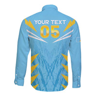 Custom Kings Saint Lucia Cricket Long Sleeve Button Shirt Rise To Victory - Wonder Print Shop