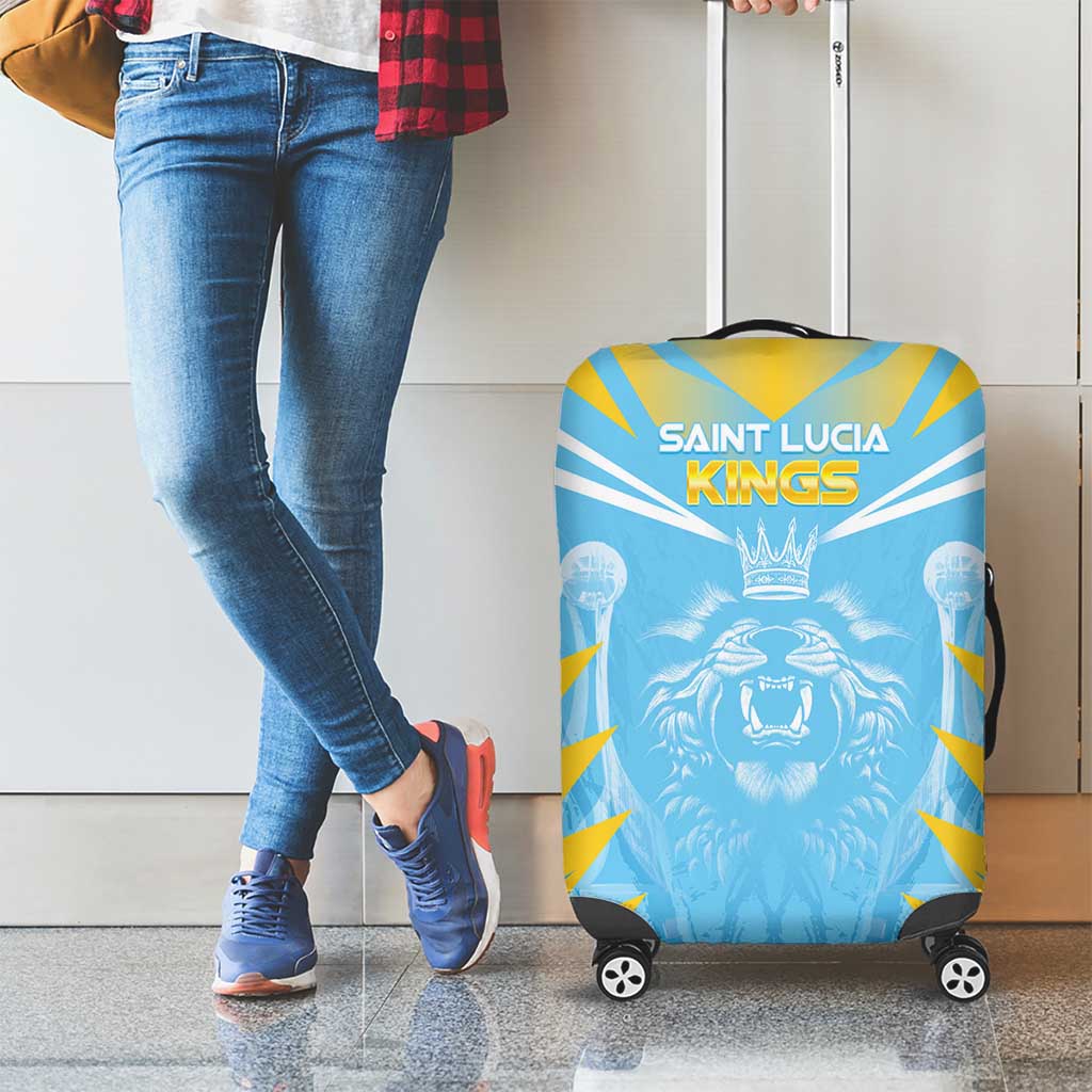 Kings Saint Lucia Cricket Luggage Cover Rise To Victory - Wonder Print Shop
