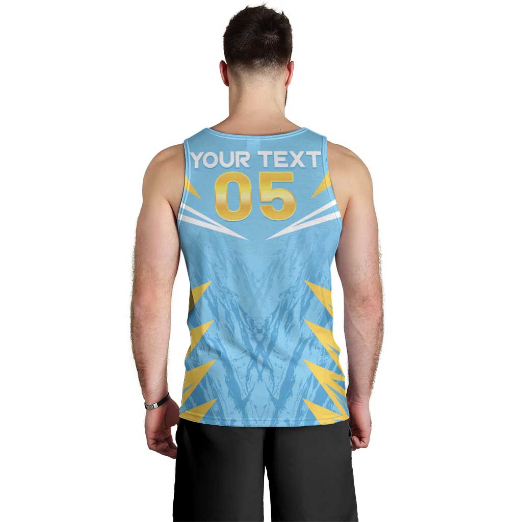 Custom Kings Saint Lucia Cricket Men Tank Top Rise To Victory - Wonder Print Shop