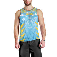 Custom Kings Saint Lucia Cricket Men Tank Top Rise To Victory - Wonder Print Shop