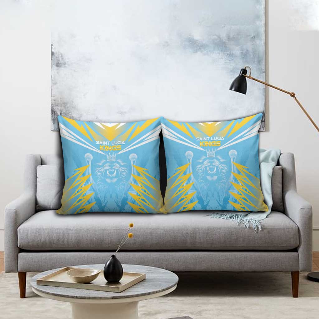 Kings Saint Lucia Cricket Pillow Cover Rise To Victory - Wonder Print Shop