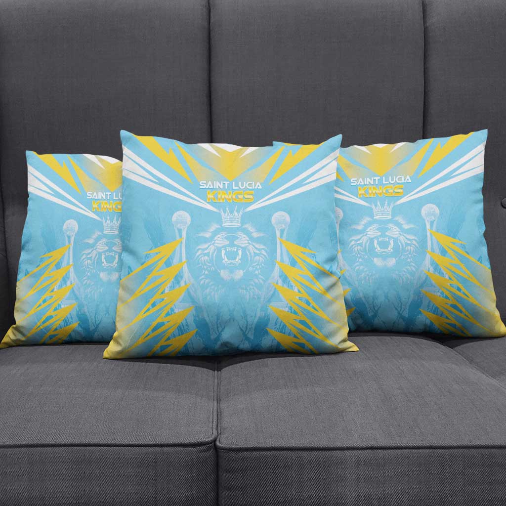 Kings Saint Lucia Cricket Pillow Cover Rise To Victory - Wonder Print Shop