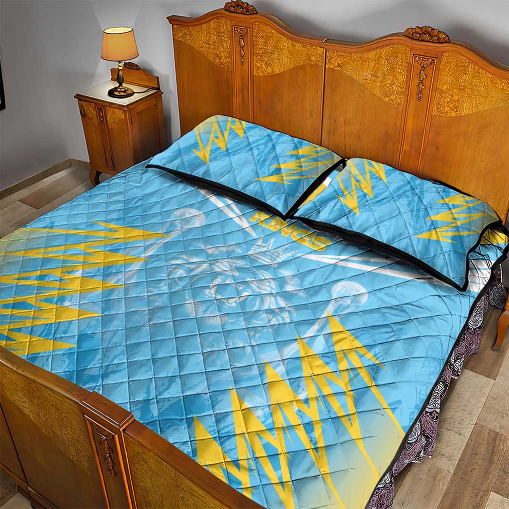 Kings Saint Lucia Cricket Quilt Bed Set Rise To Victory - Wonder Print Shop