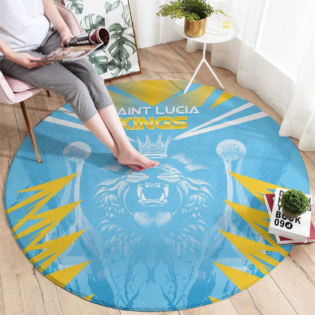 Kings Saint Lucia Cricket Round Carpet Rise To Victory - Wonder Print Shop