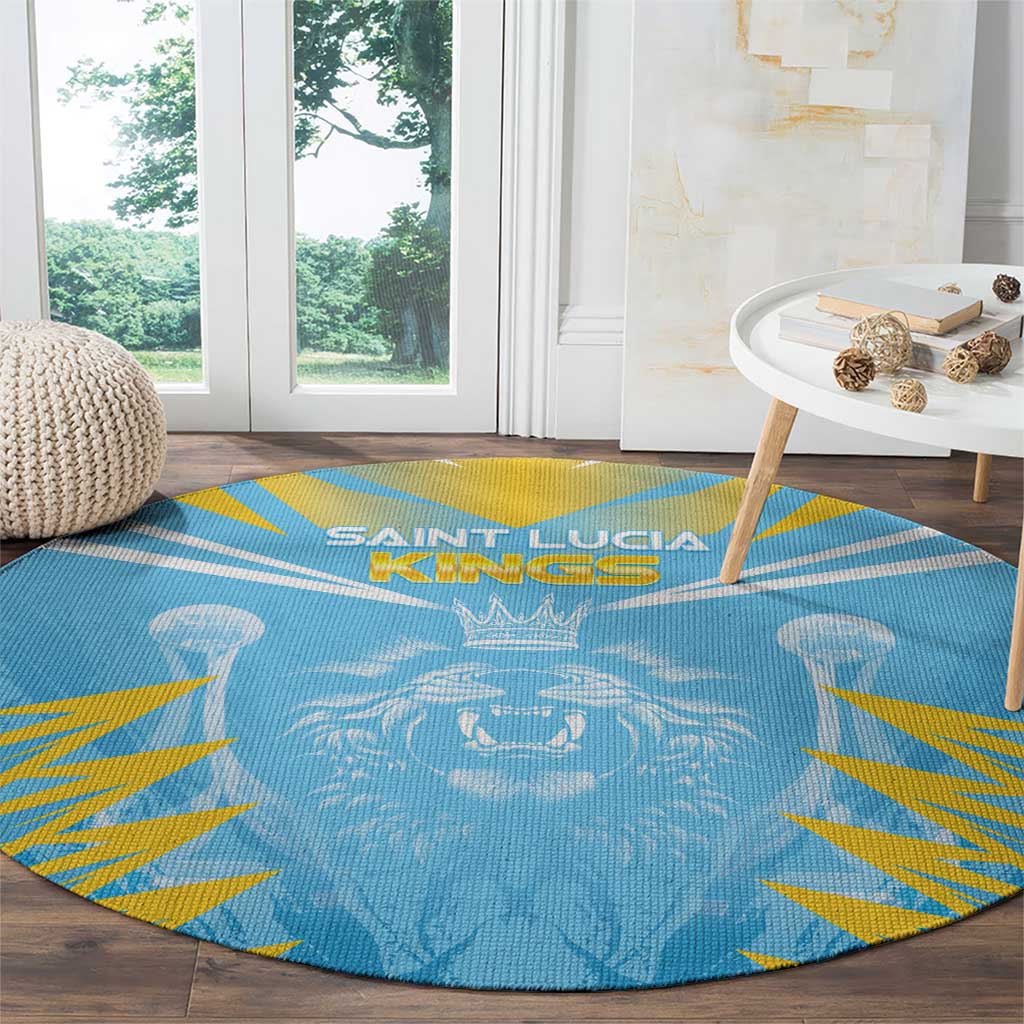 Kings Saint Lucia Cricket Round Carpet Rise To Victory - Wonder Print Shop