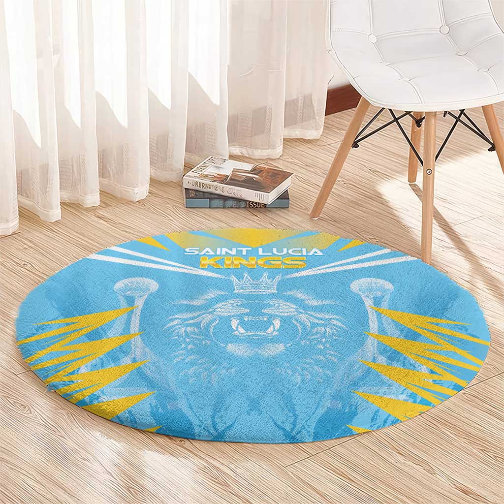 Kings Saint Lucia Cricket Round Carpet Rise To Victory - Wonder Print Shop