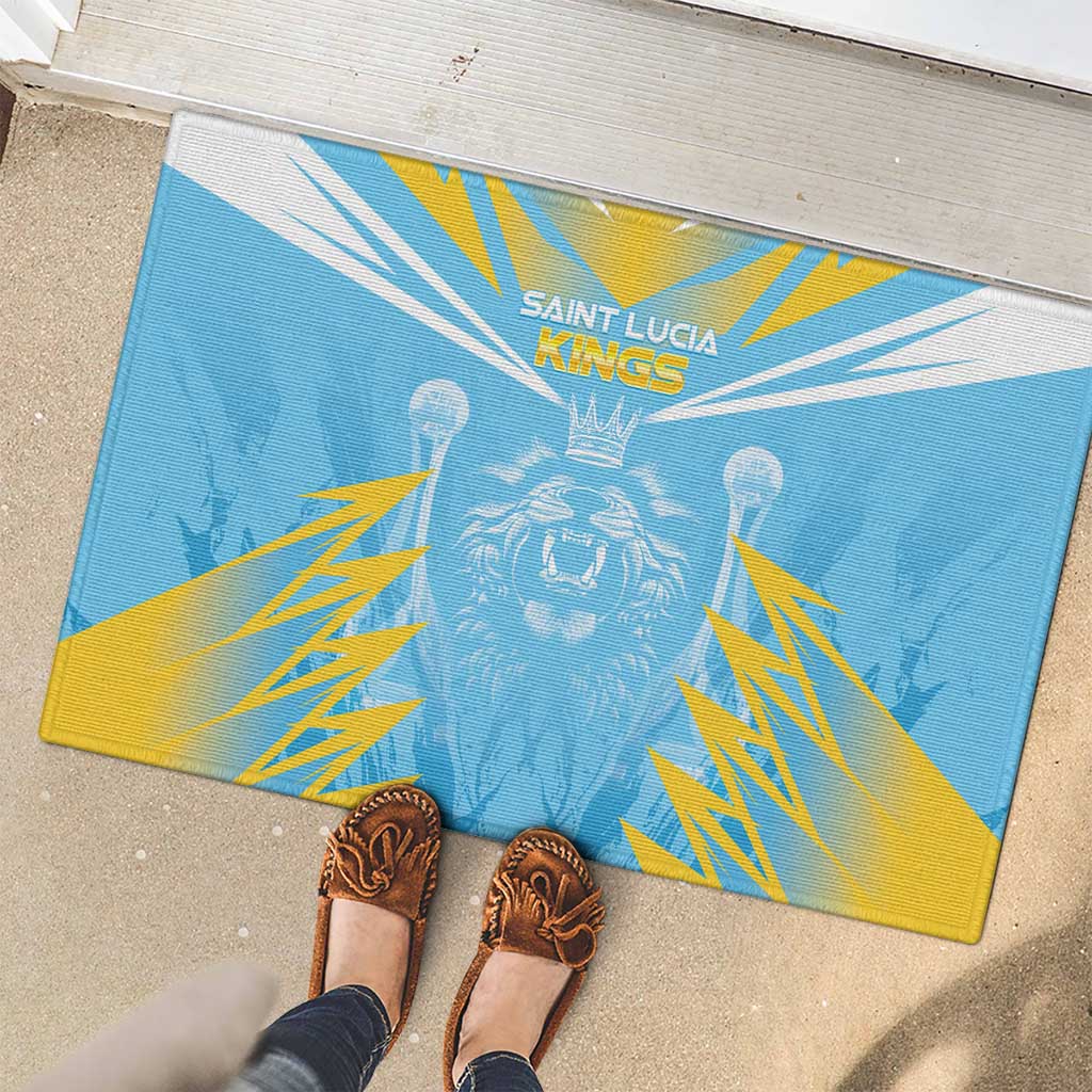 Kings Saint Lucia Cricket Rubber Doormat Rise To Victory - Wonder Print Shop