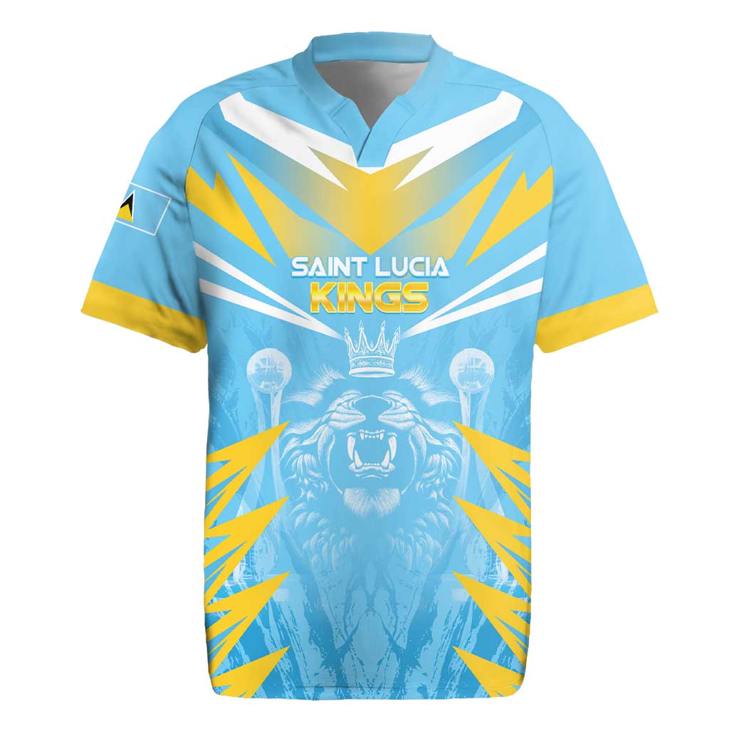 Custom Kings Saint Lucia Cricket Rugby Jersey Rise To Victory - Wonder Print Shop