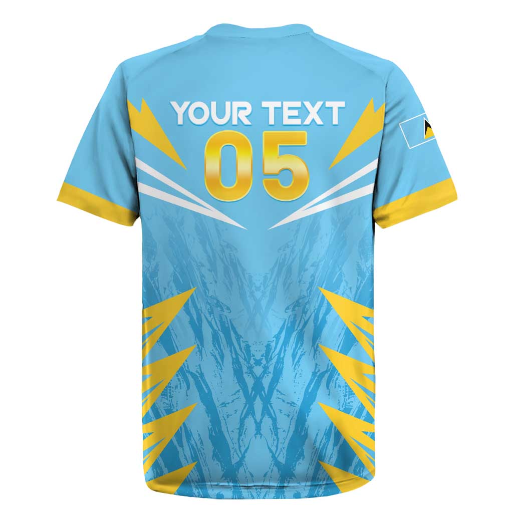 Custom Kings Saint Lucia Cricket Rugby Jersey Rise To Victory - Wonder Print Shop
