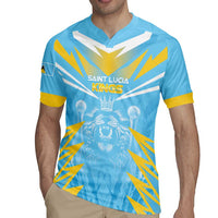 Custom Kings Saint Lucia Cricket Rugby Jersey Rise To Victory - Wonder Print Shop