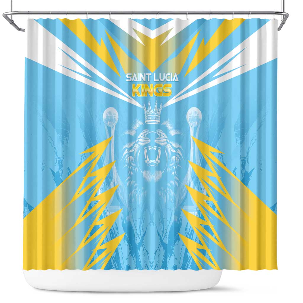 Kings Saint Lucia Cricket Shower Curtain Rise To Victory - Wonder Print Shop
