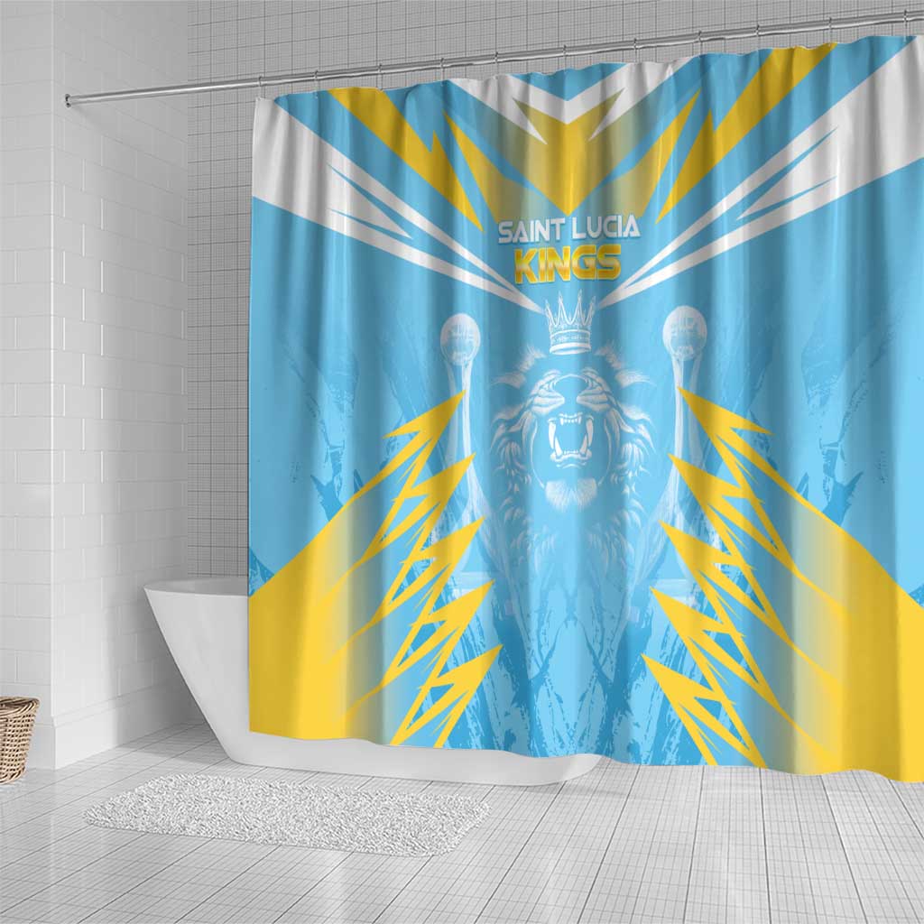 Kings Saint Lucia Cricket Shower Curtain Rise To Victory - Wonder Print Shop
