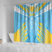 Kings Saint Lucia Cricket Shower Curtain Rise To Victory - Wonder Print Shop