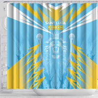 Kings Saint Lucia Cricket Shower Curtain Rise To Victory - Wonder Print Shop