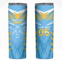Custom Kings Saint Lucia Cricket Skinny Tumbler Rise To Victory - Wonder Print Shop