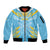 Custom Kings Saint Lucia Cricket Sleeve Zip Bomber Jacket Rise To Victory - Wonder Print Shop