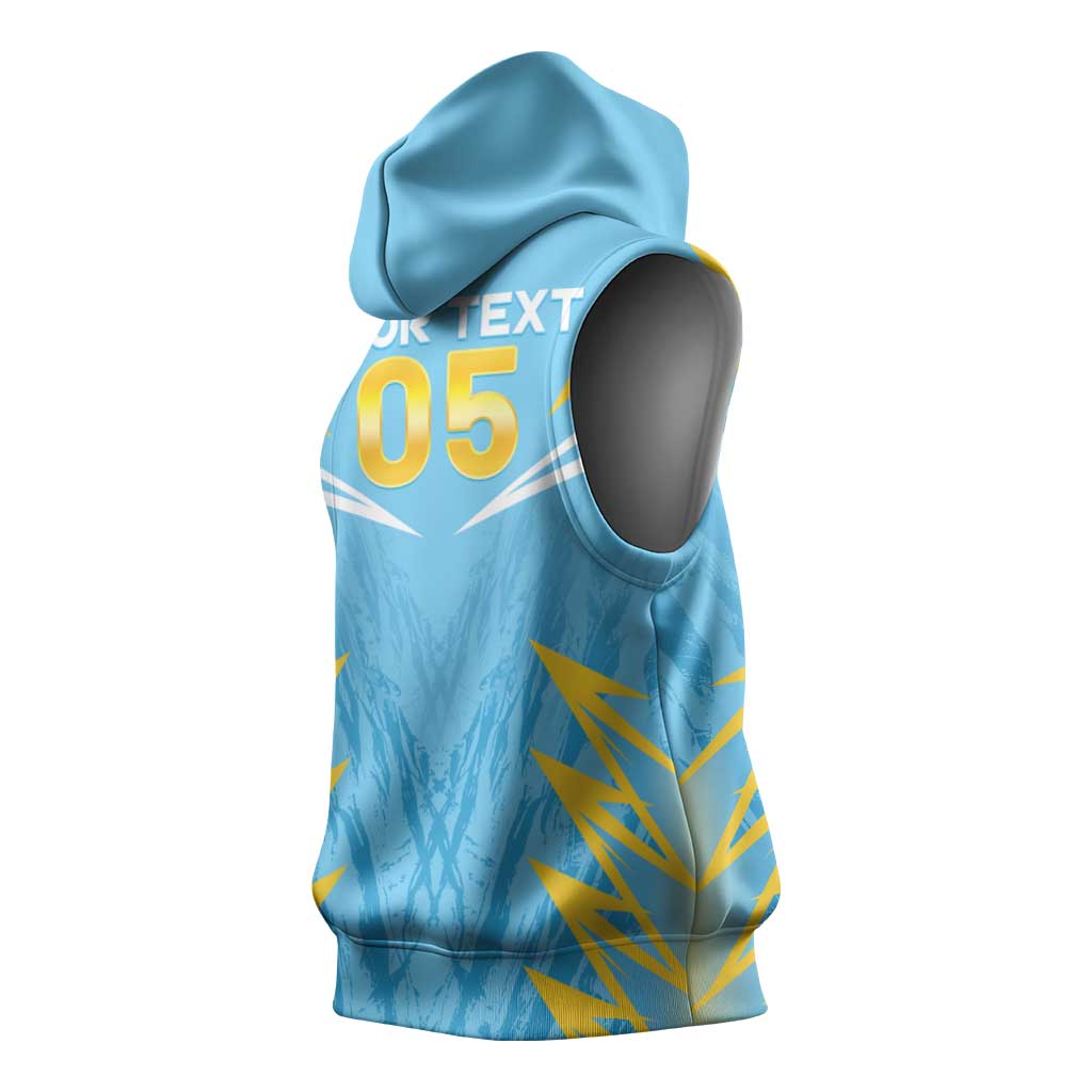 Custom Kings Saint Lucia Cricket Sleeveless Hoodie Rise To Victory - Wonder Print Shop