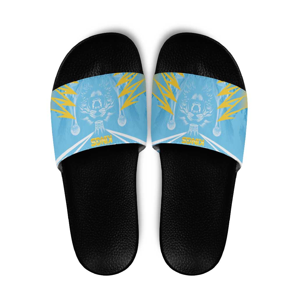 Kings Saint Lucia Cricket Slide Sandals Rise To Victory - Wonder Print Shop