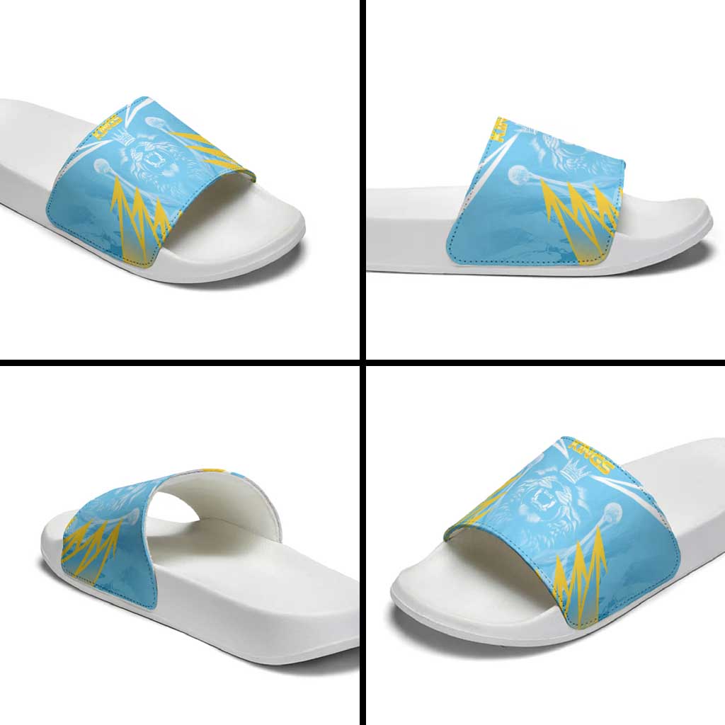 Kings Saint Lucia Cricket Slide Sandals Rise To Victory - Wonder Print Shop