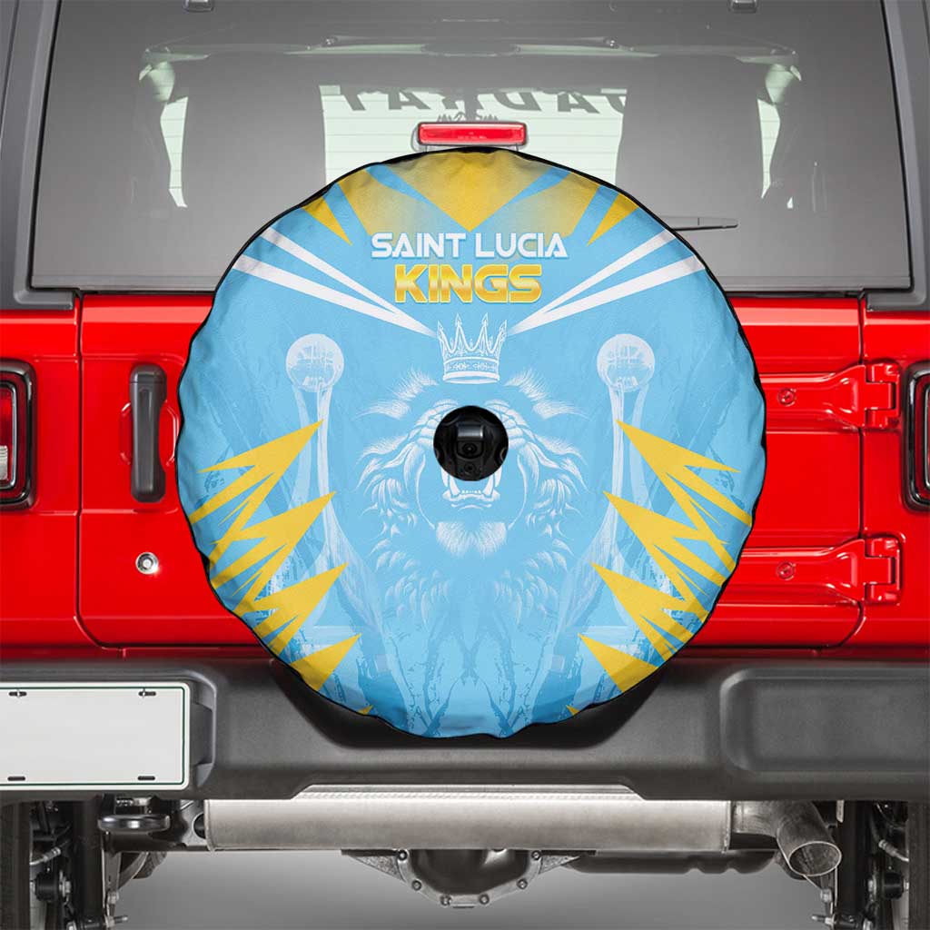 Kings Saint Lucia Cricket Spare Tire Cover Rise To Victory - Wonder Print Shop
