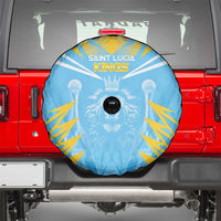Kings Saint Lucia Cricket Spare Tire Cover Rise To Victory - Wonder Print Shop