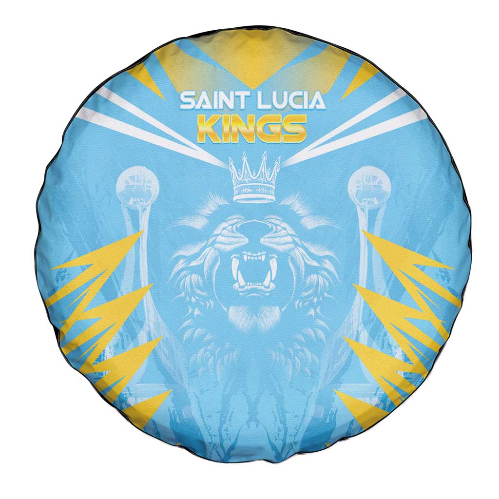 Kings Saint Lucia Cricket Spare Tire Cover Rise To Victory - Wonder Print Shop