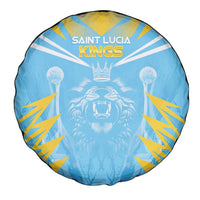 Kings Saint Lucia Cricket Spare Tire Cover Rise To Victory - Wonder Print Shop