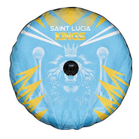 Kings Saint Lucia Cricket Spare Tire Cover Rise To Victory - Wonder Print Shop