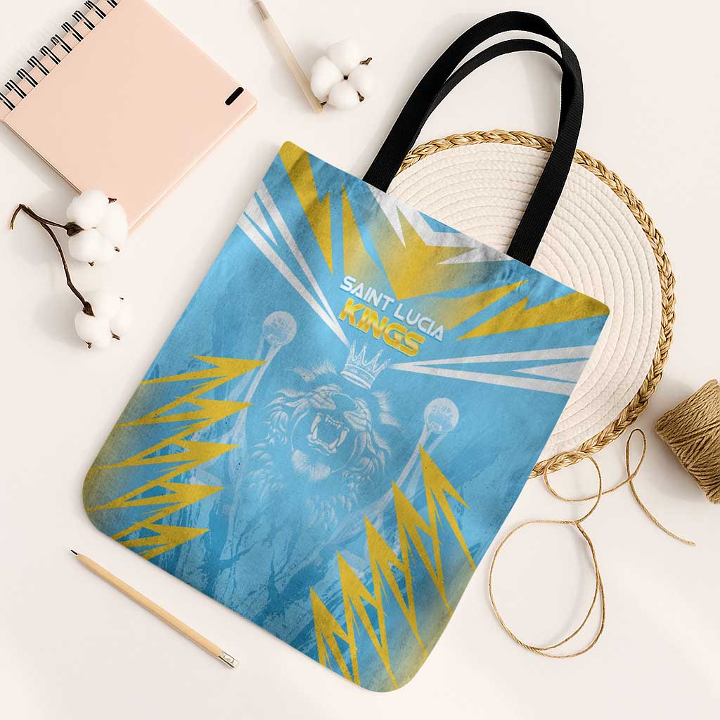 Kings Saint Lucia Cricket Tote Bag Rise To Victory - Wonder Print Shop