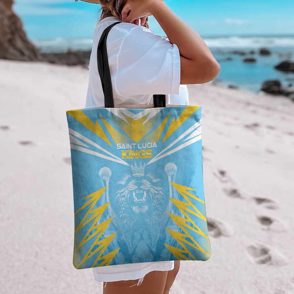 Kings Saint Lucia Cricket Tote Bag Rise To Victory - Wonder Print Shop